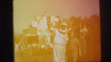 Lynbrook New York (1973): Person Dressed As Astronaut Stands And Waves From