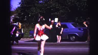 Lynbrook New York (1973): The People Are Enjoying A Botanist Perform In The Street