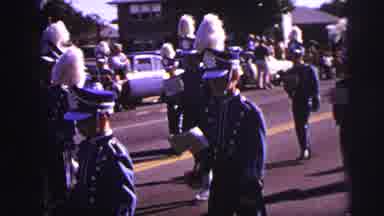 Lynbrook New York (1973): Two Different Marching Bands One In Blue And One In A