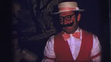 Lynbrook New York (1973): People Dressed For Carnival Smiling On Camera With A Man