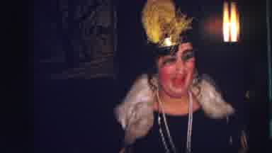 Lynbrook New York (1973): People Dance Women With A Yellow Feather And Another