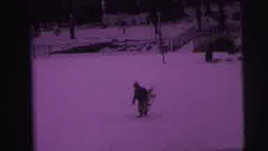 Lynbrook New York (1973): A Boy Walking In The Snow And Then A Group Of Boys On A