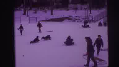 Lynbrook New York (1973): Children Accompanied By A Monitor Are Playing In The