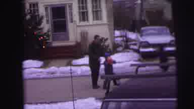 Lynbrook New York (1973): Some Boys And Their Father Playing Ball In The Street