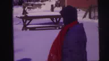 Lynbrook New York (1973): Kids Outside Shoveling Snow On A Cold Winter Day One Of