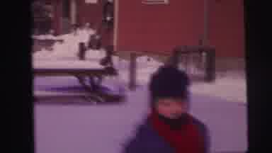 Lynbrook New York (1973): In Winter Season Childrens Were Enjoying Through The Ice