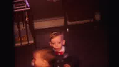 Lynbrook New York (1973): Two Well Dressed Baby Boys Walk Around The Room Together