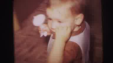 Lynbrook New York (1973): Two Toddlers One Going To Mom Walking Around Room