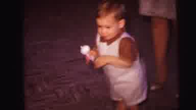 Lynbrook New York (1973): Toddler Tries To Steal Another Toddler's Toy But Is