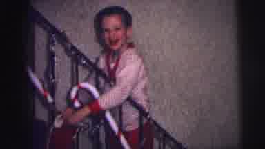 Lynbrook New York (1973): Young Boy Hanging Stocking On Stair Bannister Followed
