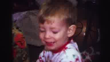 Lynbrook New York (1973): Toddler Boy Looks To Be Sitting On Floor Playing With