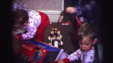 Lynbrook New York (1973): Children Play With Toys On Floor Next To Christmas Tree