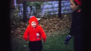Lynbrook New York (1973): Children Bundled Up In Winter Clothes Play Outside