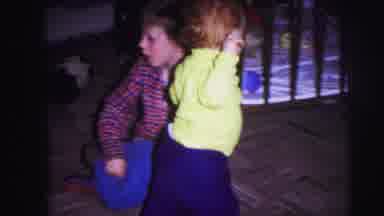 Lynbrook New York (1973): Kids Are Playing And Showing Off For The Family In The