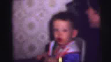 Lynbrook New York (1973): Baby Eats Yummy Food Where Tastes Such Banana Chair Bib