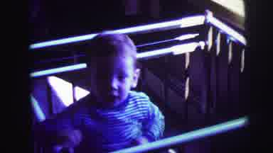 Lynbrook New York (1973): A Baby Boy Standing In His Crib And Then Sitting Outside