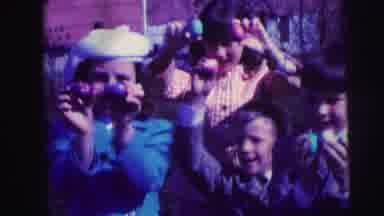 Lynbrook New York (1973): Well Dressed Children Show Off Their Brightly Colored