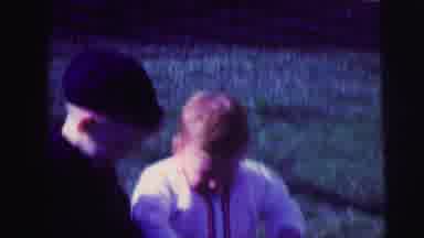 Lynbrook New York (1973): Two Young Boys Carry Red Pails Smile For The Camera