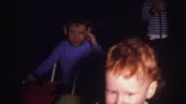 Lynbrook New York (1973): 3 Little Kids Playing One Dressed In Blue Another
