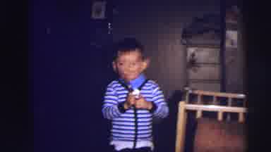 Lynbrook New York (1973): Old Home Movie Of Two Younger Brothers Playing With A