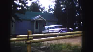 Colorado Springs USA (1958): Car In Front Of The House A Person Pulling Out Of The