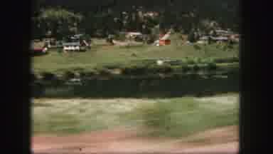 Colorado Springs USA (1958): View From A Car Traveling On The Main Road Of Small