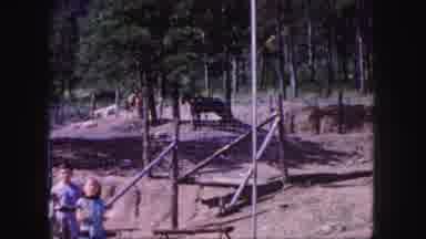 Colorado Springs USA (1958): A Car Pulls Up To The Toll Booth To Enter A National
