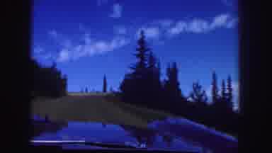 Colorado Springs USA (1958): Old Camera Footage Of A Car Driving Up Mountain Roads