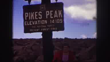 Colorado Springs USA (1958): Specific Mountain Altitude Warning In National Park