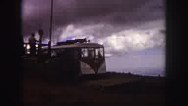 Colorado Springs USA (1958): The Person Is Walking In The Nearby Train
