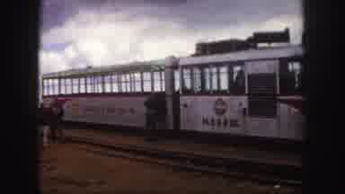 Colorado Springs USA (1958): Passenger Train Stopped At Train Station With Few