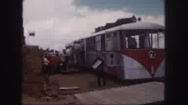 Colorado Springs USA (1958): Group Of People Prepare For Travel In Tourist Vehicle