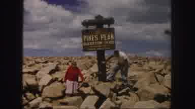 Colorado Springs USA (1958): Man And Woman In A Very Rocky Area Standing Next To A