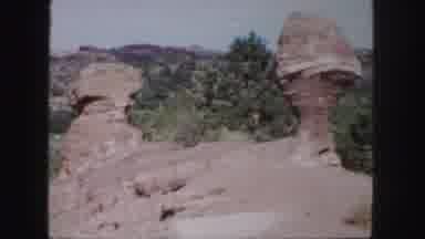 Colorado (1958): View Of Trees And Pair Of Rocks On A Sunny Day
