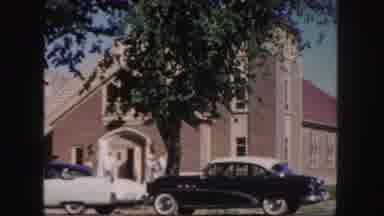 Colorado (1958): The Black And White Cars Were Parked Under The Tree Shadow