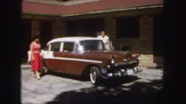 Colorado (1958): Women Prepare To Go On A Car Ride On A Sunny Day And Very Hot