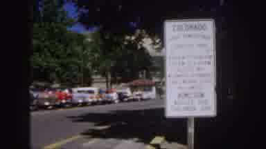 Colorado (1958): In The Street Car Were Parking And Surrounded With Trees
