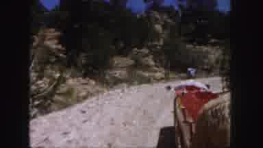 Colorado (1958): Moving Film Taken From Seat On Miniature Train With Conductor In