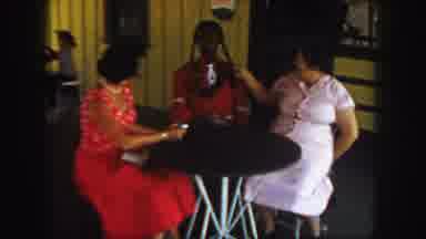 Colorado (1958): Two Women Pose With A Mannequin In Native American Dress And Play