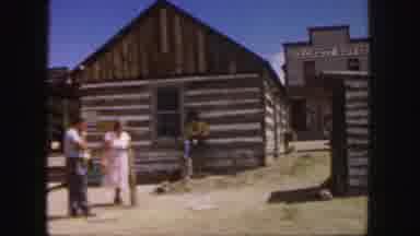 Colorado (1958): Western Village Horse Wagon Wooden House On Barren Terrain Man
