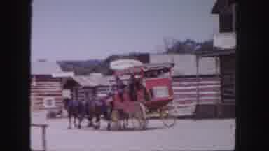 Colorado (1958): Clip Of Riding A Horse Drawn Wagon Down A Dirt Path In An Old