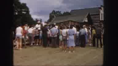 Colorado (1958): Crowd Gathering Around Injured Person