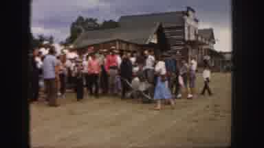 Colorado (1958): Western Scenery Many People Around A Man Being Taken Dead