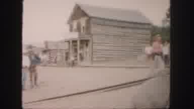 Colorado (1958): A View Of Many Cowboys Walking Around Their Town Zdx