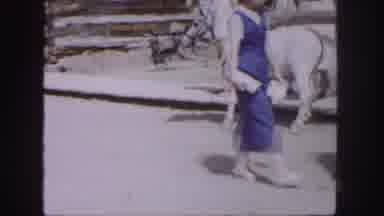 Colorado (1958): A Pony Tied To A Hitching Post And Horses Riding Through A