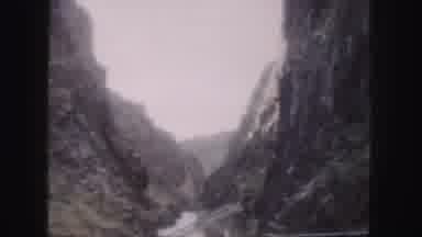 Colorado (1958): Narrow Running River Through A Mountain Valley With Box Being