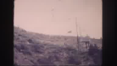 Colorado USA (1958): Man Riding A Cable Car On Clear Sunny Day Having A Stunning