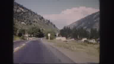Colorado USA (1958): Recording Of Car Driving Down Highway Through Mountainous