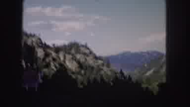 Colorado USA (1958): Drive On A Scenic Road With A Shot Of A Building