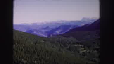 Colorado USA (1958): View Of Landscape And Mountains And Trees With A Clear Blue